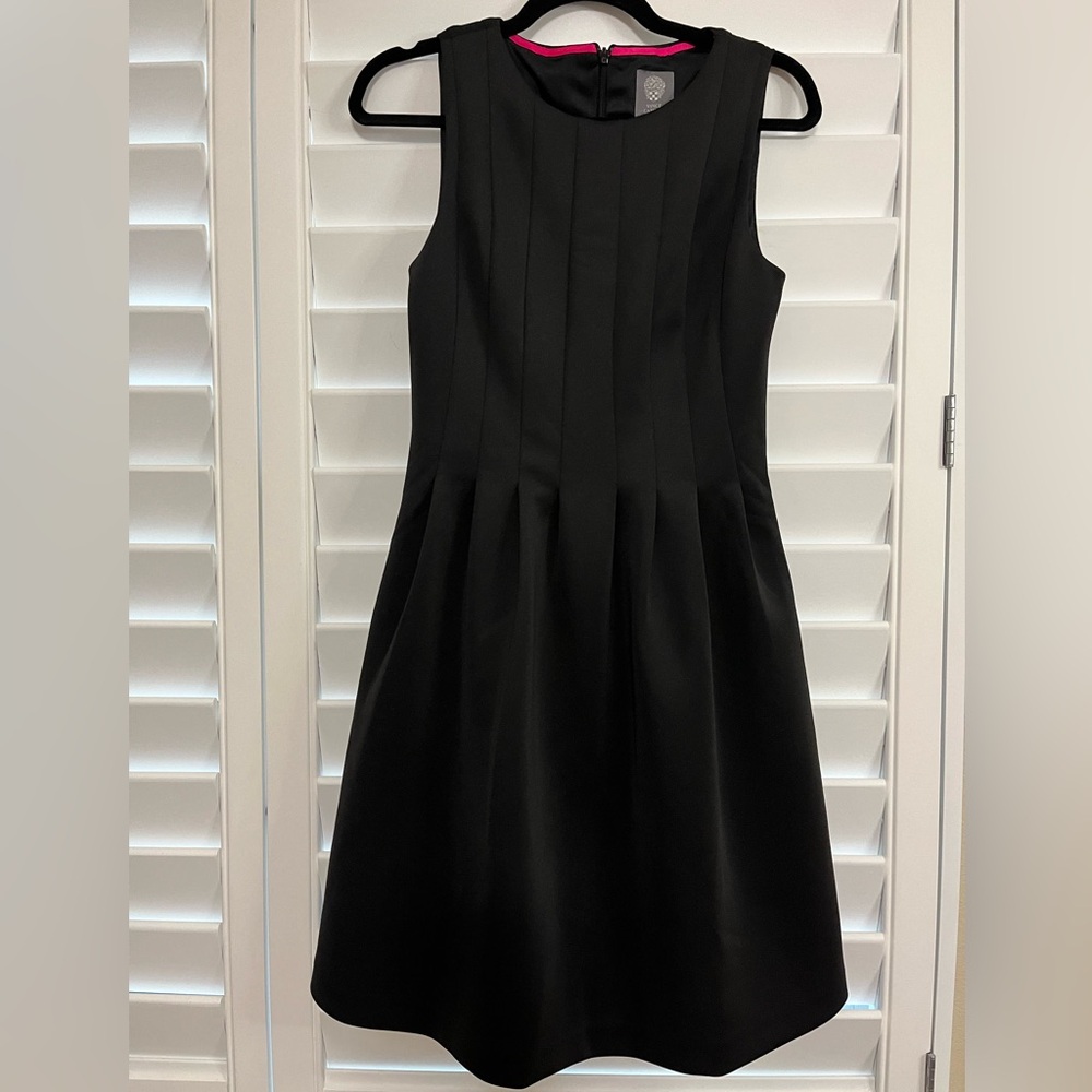Vince Camuto Seamed Panel Scuba Sleeveless Dress